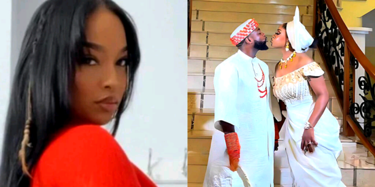 American Model Reacts to Davido and Chioma’s Wedding After Viral Video Controversy