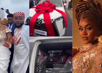 Davido surprised Chioma with a brand new suv