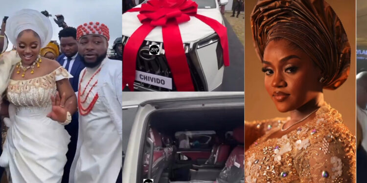 Davido surprised Chioma with a brand new suv