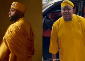 Cubana Chief Priest Stuns Fans with N7 Million Agbada at Davido’s Wedding