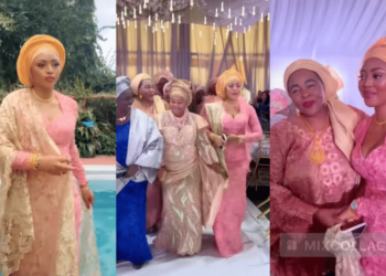 “It’s Good To Marry Old Rich Men” – Nigerians React As Regina Daniels Storms A Wedding Ceremony (Video)