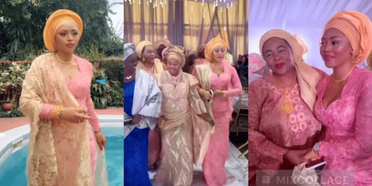 “It’s Good To Marry Old Rich Men” – Nigerians React As Regina Daniels Storms A Wedding Ceremony (Video)