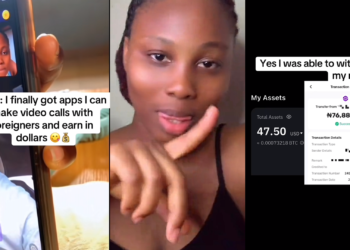 Nigerian Lady Discovers App That Pays Women to Chat with Oyibo and Earn Dollars, she Flaunts Earnings