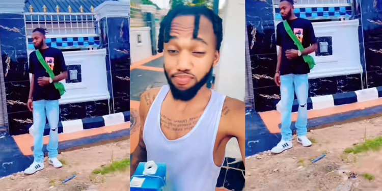 Nigerian Man Celebrates Building His Dream House After Years of Struggle Abroad