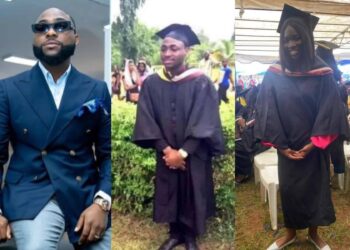 See What Davido Said After A Lady Recreates His Graduation Pose For Her convocation