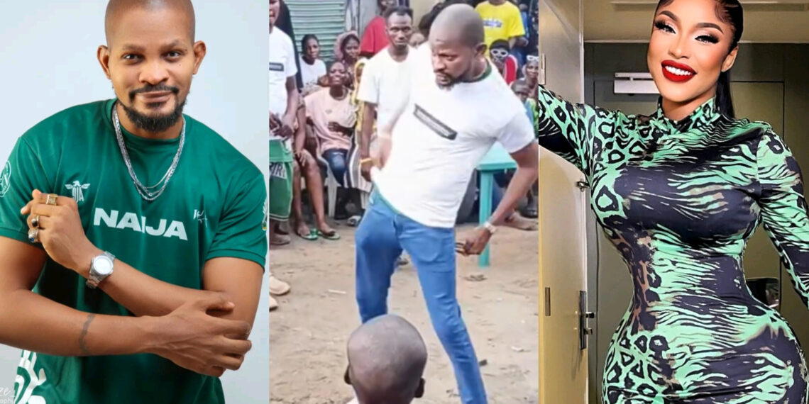 Heartwarming:Uche Maduagwu Inspiring Dance in Appreciation at Tonto Dikeh’s Charity Event in Lagos