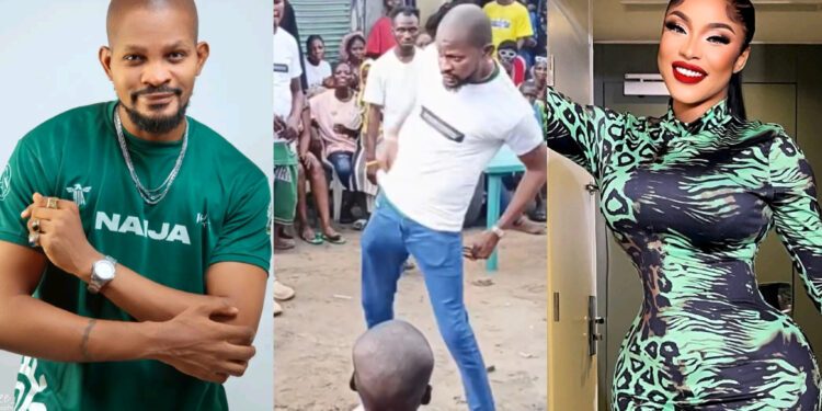 Heartwarming:Uche Maduagwu Inspiring Dance in Appreciation at Tonto Dikeh’s Charity Event in Lagos
