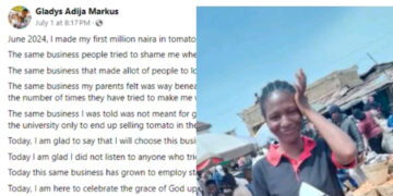 Nigerian Graduate Made Her First 1Million Naira Selling Tomatoes: A Success Story