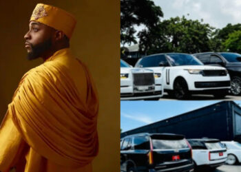 “Davido Flaunts Wealth with Purchase of 3 Luxury Cars: Rolls Royce, Range Rover, and Cadillac”