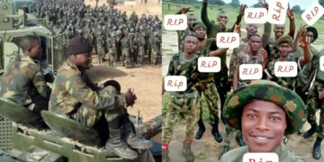 “Soldier Mourns over 10 Fallen Comrades: A Tribute to Heroes Who Died in Duty”