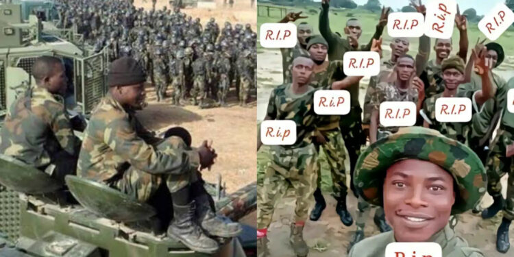“Soldier Mourns over 10 Fallen Comrades: A Tribute to Heroes Who Died in Duty”