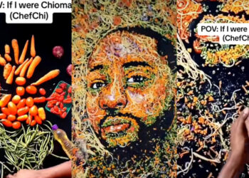 “Artist Crafts Davido’s Portrait Using Carrots, Peppers, and Sardines: Social Media Reactions Explode”