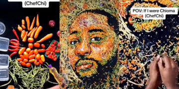 “Artist Crafts Davido’s Portrait Using Carrots, Peppers, and Sardines: Social Media Reactions Explode”