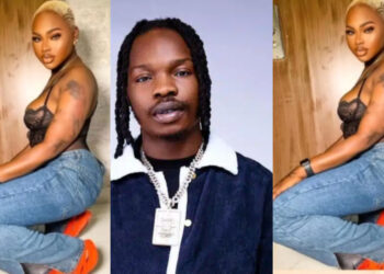 Mandy Kiss explain how she couldn’t find love because of Naira Marley tattoo on is lap