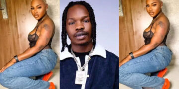 Mandy Kiss explain how she couldn’t find love because of Naira Marley tattoo on is lap