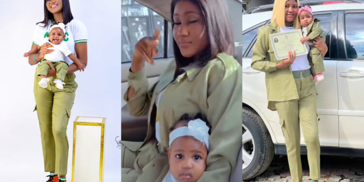 A Nigerian youth corps member goes viral on social media as she goes to NYSC empty-handed but returns home with a baby.