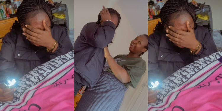 Lady bursts into tears in uk after 12 hours work shift 