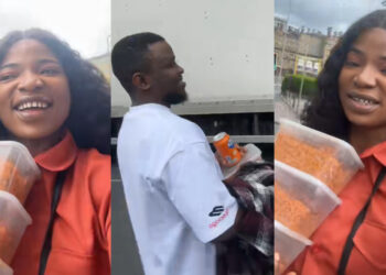Nigerian Couple Celebrates with 5 Plates of Jollof Rice After Church: Heartwarming Video Goes Viral
