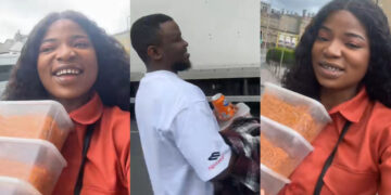 Nigerian Couple Celebrates with 5 Plates of Jollof Rice After Church: Heartwarming Video Goes Viral