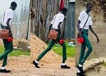 The might win the tallest boy in Africa, tall boy spark reactions see details 