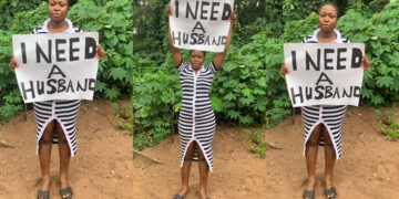 Lady cries out for help as she seeks for husband 