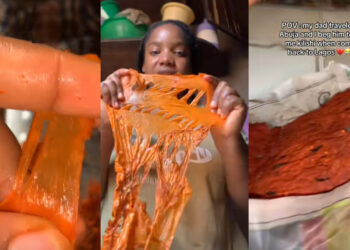 Shocking Discovery: Nigerian Lady Finds Kilishi Made of Rubber Coated with Suya Spice