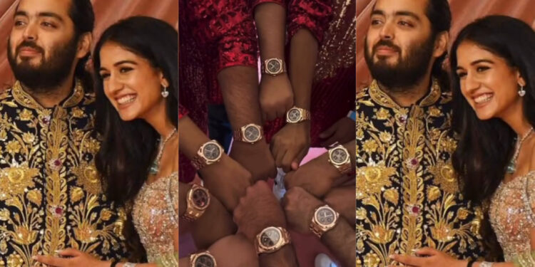  Anant Ambani bought Rose Gold Audemars Piguet gifted watches worth $200k each to is friend amidst wedding 