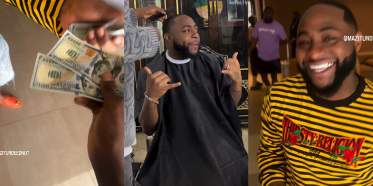 Davido Spent $1k For a Hair Cut 