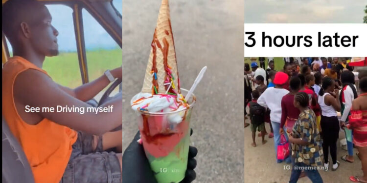 How One Man Earns Over 2 Million Naira Daily Selling Ice Cream Despite The Harsh Economy Near a University