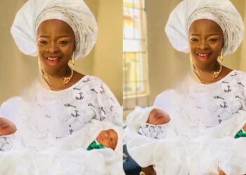 Nigerian lady jubilate after she welcomes twins after 26 years of waiting