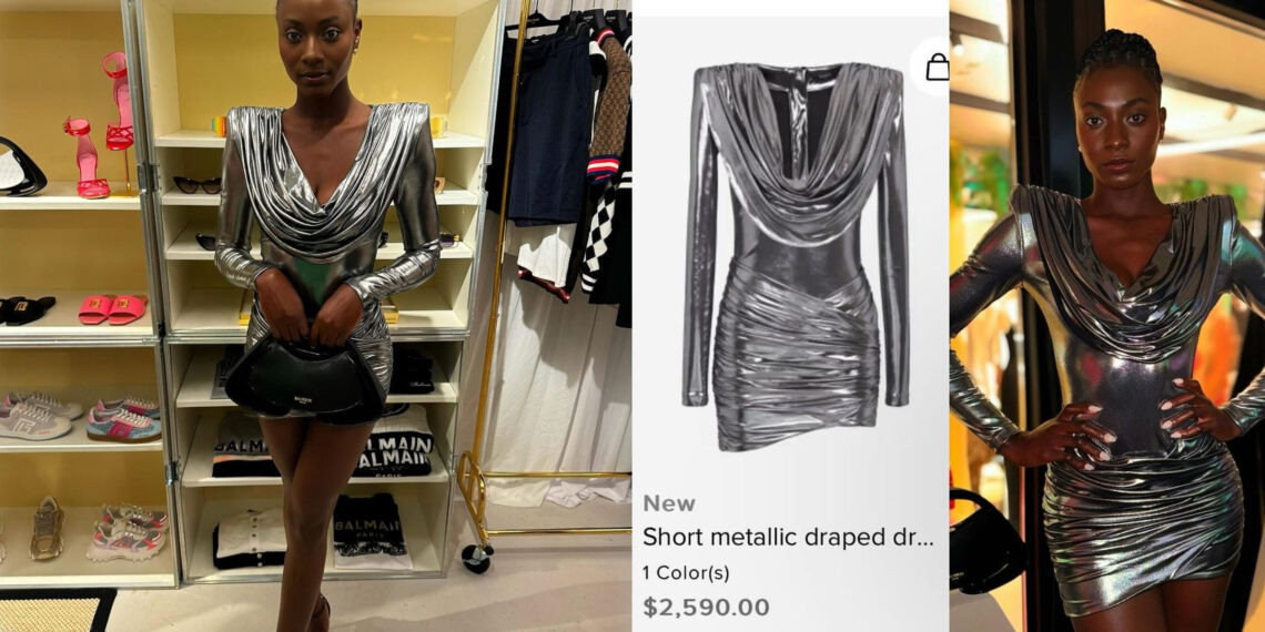 Mary timms reveals cost  dress she wore at Balmain event last weekend