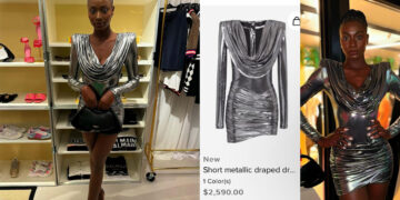 Mary timms reveals cost  dress she wore at Balmain event last weekend