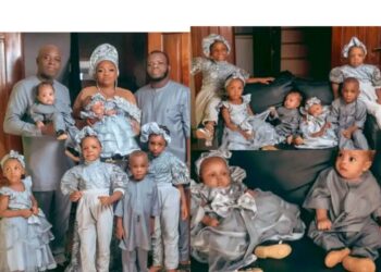 17 Years After Their First Child, Nigerian Couple Welcomes Their Third Set Of Twins In 4 Years (Photos)
