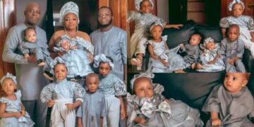 17 Years After Their First Child, Nigerian Couple Welcomes Their Third Set Of Twins In 4 Years (Photos)