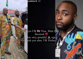 Israel DMW Shows Appreciation To Davido After Securing 10yrs Visa In UK