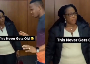 Lady Misinterpret  The Words of A young Man Who Wanted To Use An Elevator with Her 