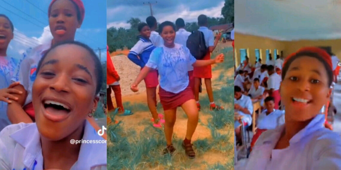 WAEC Students Celebrate After Final Exam, Wear White Shirts and Sign Out Like University Graduates