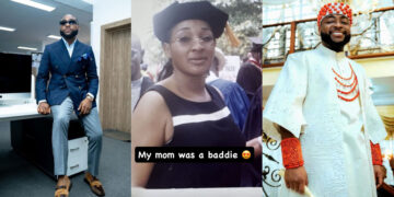 “My Mom Was A Baddie” – Davido Reveals As He Shares Throwback Photo Of His Late Mom