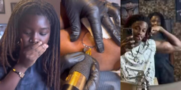 Young Boy Tattoos Bite Mark and Date of Meeting His Love on His Biceps: A Unique Expression of Affection