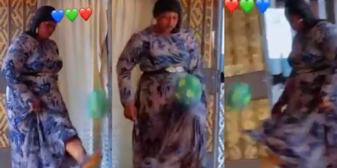 Viral African Mom Shows Incredible Football Skills
