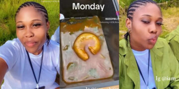 Lady Post Food Shared at Her NYSC Orientation Camp 