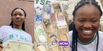 NYSC Lady Gifts Mom Her Entire 360k Allawe in Viral Video