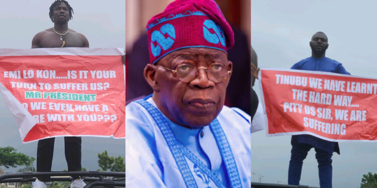 Nigerian Social Activist VeryDarkMan Supports #EndBadGovernance Movement with Bold Gesture