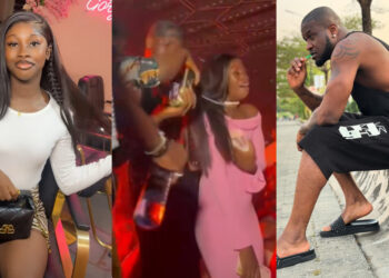 Nigerian Lady Goes so Emotional As Peter P-Square Gift  Her Diamond Chain And #10m Cash During His Concert 