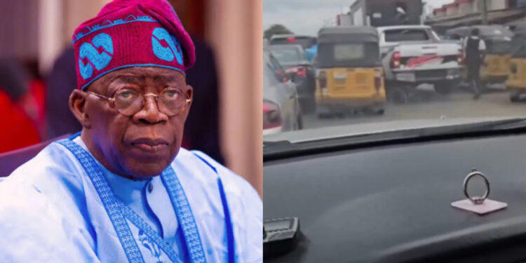 Shocking Bribery Attempt: Man Records People Collecting Rice from Van in Traffic to Avoid #EndBadGovernance Movement