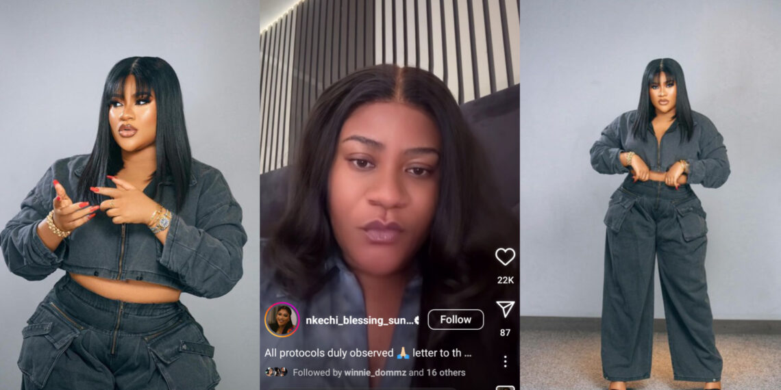 Nkechi Blessing Stirs Up Controversy: Actress Takes Bold Stand Against Tinubu Ahead of Nationwide Protest