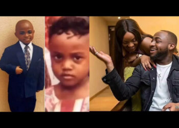 Fans gushes as adorable video of Davido and Chioma as a baby surface the internet 