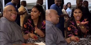 Actress Nkechi Blessing Meets Governor Adeleke, Read What He Told Her (Video)
