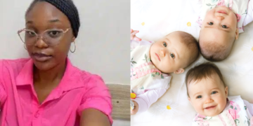 Nigerian Lady Becomes Big Sister at 21 as her Mother Welcomes Triplets