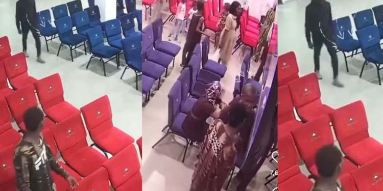 CCTV Captures Man Stealing in a Church located in Port Harcourt